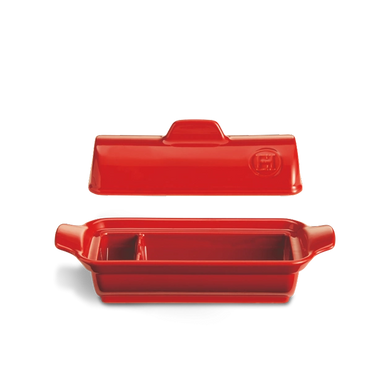 Форма для фуа-игра с крышкой Emile Henry Medallion Terrine 24,5х10 см фото