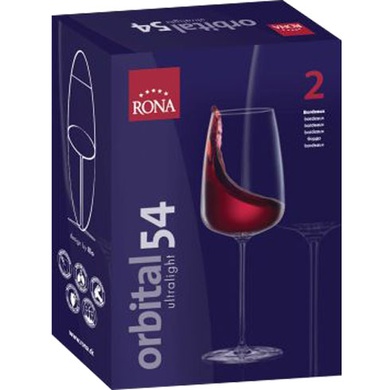 Набір з 2 келихів для вина 540 мл Rona Orbital фото