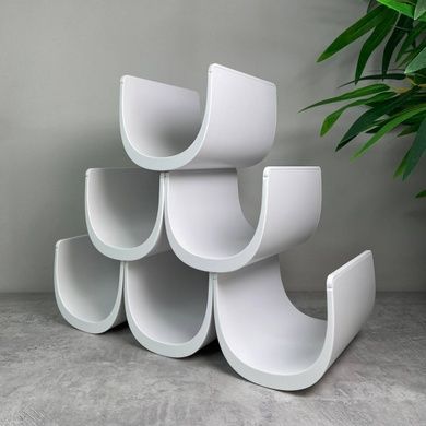 Підставка для пляшок Alessi Noe 34,5х15,5х27 см біла фото
