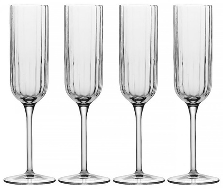 Набор из 4 бокалов для шампанского 210 мл Luigi Bormioli Bach фото