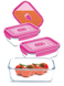 Набор пищевых контейнеров Luminarc PureBox 4шт, прямоугольных