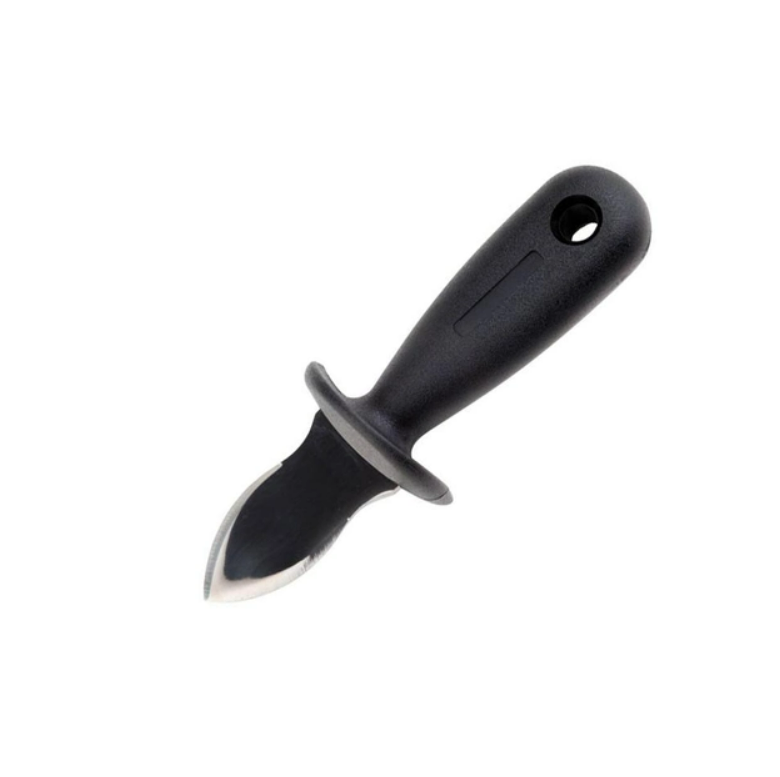 Нож для устриц APS Orange 14,5 см черный фото