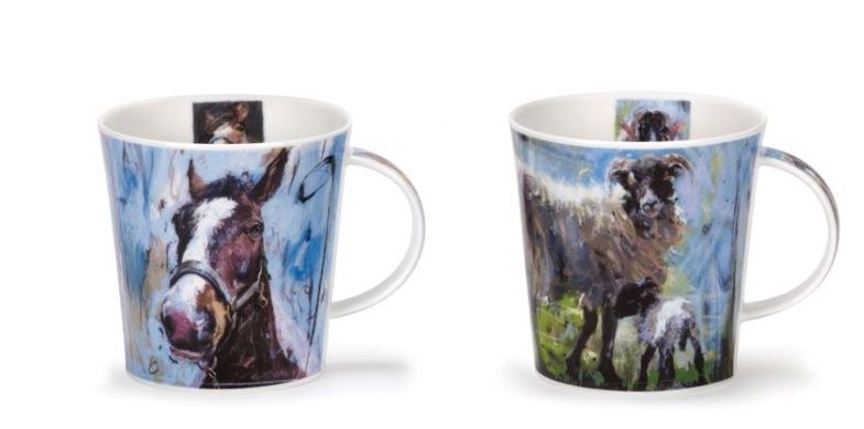Чашка Dunoon Cair Animals On Canvas Horse 480 мл фото