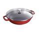 Сковорода Wok Staub с крышкой 30 см красная