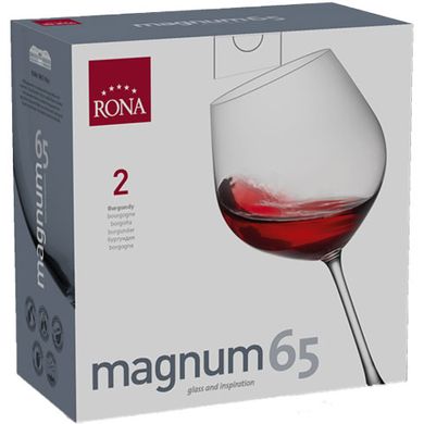 Набір з 2 келихів для червоного вина Rona Magnum 650 мл фото