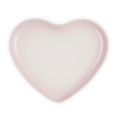 Тарілка десертна Le Creuset Heart 23 см рожева фото