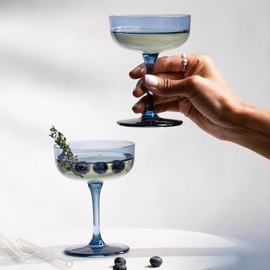 Набір із 2 келихів для шампанського 100 мл Villeroy & Boch Like Glass Ice блакитний фото