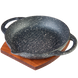 Сковорода Вок чугунная с подставкой Nalino Teyam 24 см с крышкой