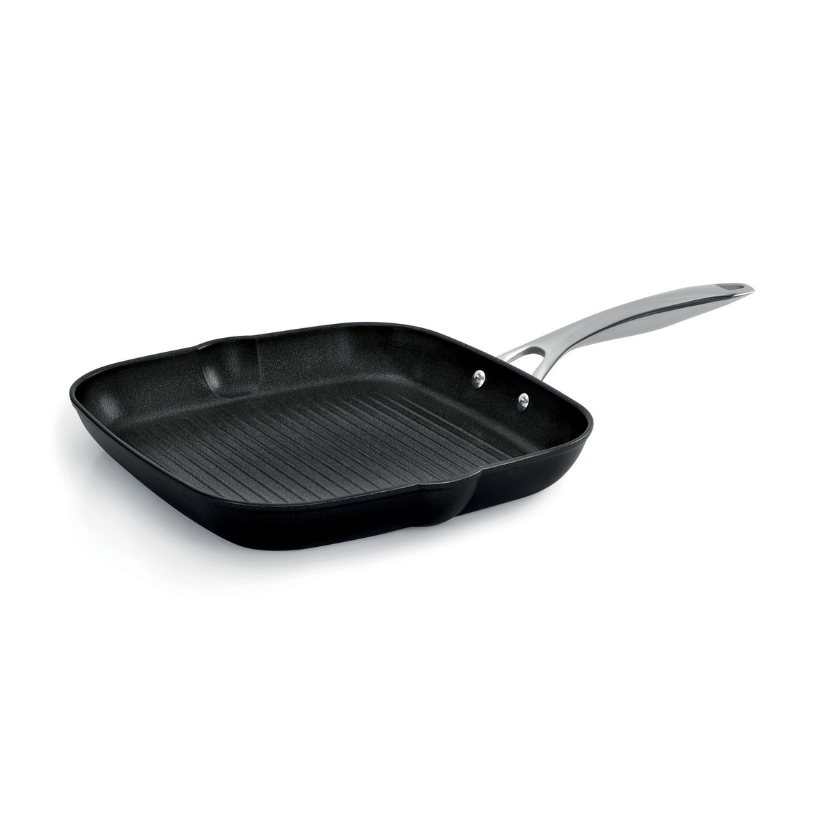 Сковорідка-гриль Barazzoni Black Titan Pro 28х28 см чорна фото