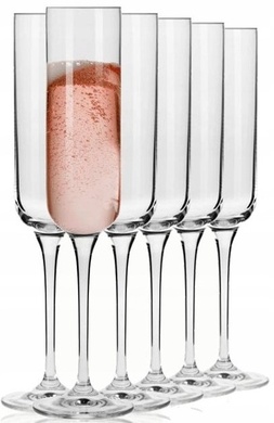 Набір з 6 келихів для шампанського 170 мл Krosno Glamour фото