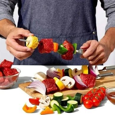 Набор из 6 шампуров для гриля OXO Grilling 34х7,6х3,8 см фото