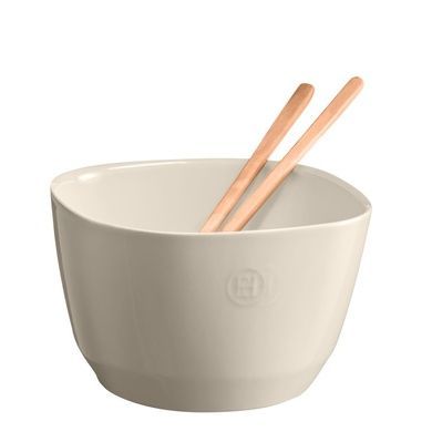 Салатник Emile Henry Tableware 22х22х14 см бежевый фото