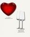 Набор из 2 бокалов Schott Zwiesel 388 мл и тарелки десертной Le Creuset Heart 23 см