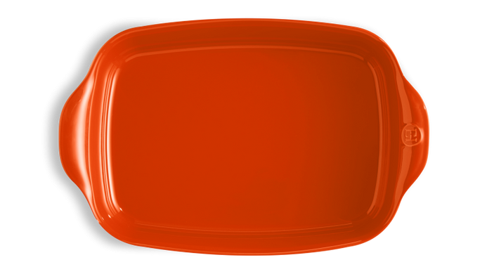 Форма для запекания прямоугольная Emile Henry Ovenware 36,5х23,5 см оранжевая фото