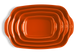 Форма для запекания прямоугольная Emile Henry Ovenware 36,5х23,5 см оранжевая