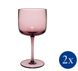 Набір із 2 келихів для вина 270 мл Villeroy & Boch Like Glass Grape рожевий