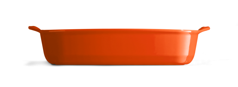 Форма для запекания прямоугольная Emile Henry Ovenware 36,5х23,5 см оранжевая фото