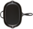 Сковорода-гриль Le Creuset Satin black 32 см чугунная овальная черная