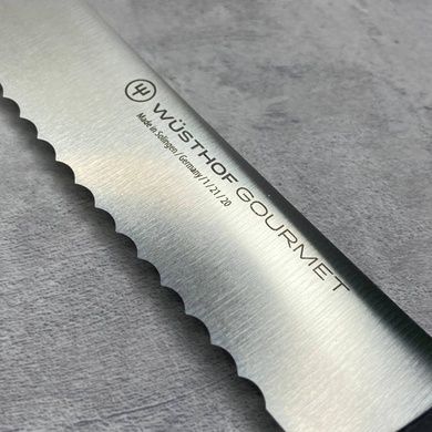 Ніж для хліба W&uuml;sthof Gourmet 20 см чорний фото