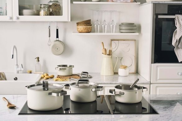 Сковорідка Zwilling Pure 24 см бежева фото