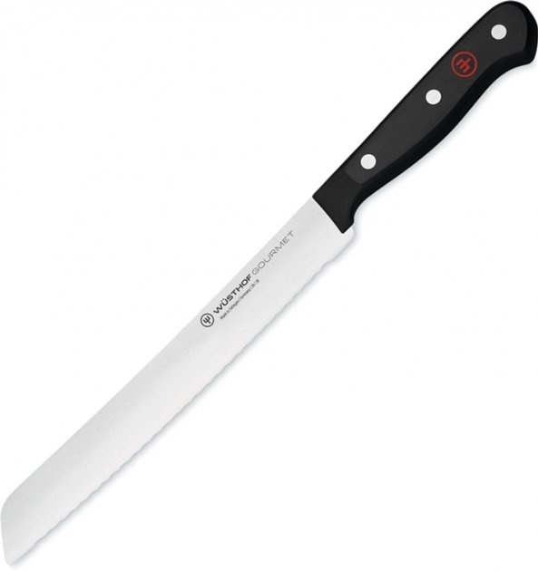 Нож для хлеба Wüsthof Gourmet 20 см черный фото