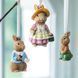 Набор из 3 статуэток Villeroy & Boch Spring Fantasy 4x2,8x7,1 см подвесной.