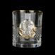Набір склянок для віскі Boss Crystal Leader Gold із золотими й срібними накладками
